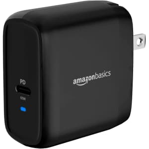 Amazon Basics 65W One-Port GaN USB-C Wall Charger. That's a $5 savings.