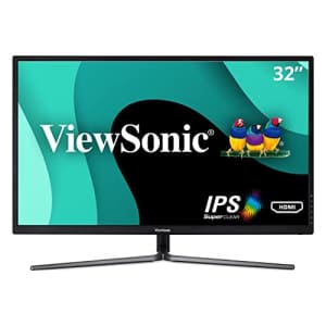 ViewSonic VX3211-2K-MHD 32in IPS 1440p LED Monitor HDMI, DisplayPort, VGA (Renewed) for $141