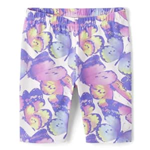 The Children's Place Girls' Bike Shorts, Butterfly, Small (5/6) for $5