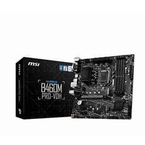 MSI B460M PRO-VDH mATX Motherboard (10th Gen Intel Core, LGA 1200 Socket, DDR4, Dual M.2 Slots, USB for $167