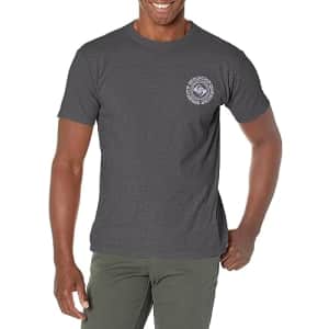 Quiksilver Men's Full Circle Mod Tee Shirt, Charcoal Heather 233 for $32