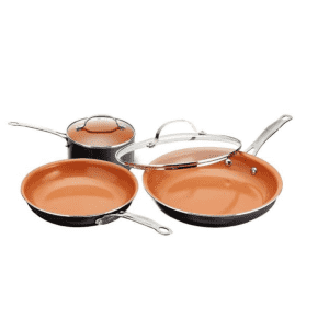Gotham Steel 5-Piece Nonstick Ti-Ceramic Round Cookware Set for $32 Gotham Steel 5-Piece Nonstick Ti-Ceramic Round Cookware Set for $32