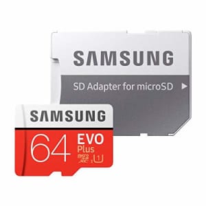 Samsung Evo Plus 128GB MicroSD XC Class 10 UHS-1 80mb/s Mobile Memory Card 128G MB-MC128DA with for $58 Samsung Evo Plus 128GB MicroSD XC Class 10 UHS-1 80mb/s Mobile Memory Card 128G MB-MC128DA with for $58