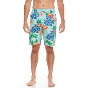 Kanu Surf Men's Infinite Swim Trunks (Regular & Extended Sizes), Bermuda Aqua, XX-Large for $14