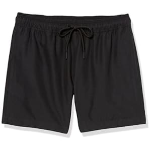 Amazon Essentials Men's 32 Board Shorts, Black, 32 for $4