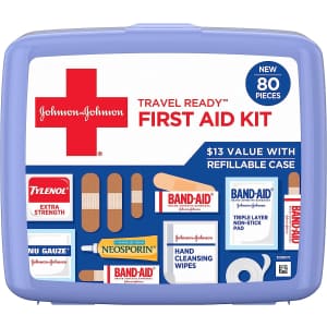 Band-Aid Travel Ready Portable Emergency First Aid Kit for $6.30 via Sub & Save
