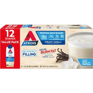 Atkins Protein-Rich Shake 12-Pack for $13 via Sub & Save