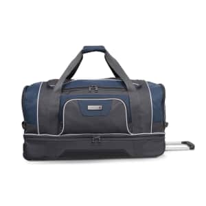 SwissTech Wanderer 30" Rolling Drop Bottom Travel Duffel Bag for $25 SwissTech Wanderer 30" Rolling Drop Bottom Travel Duffel Bag for $25