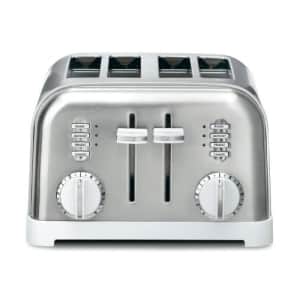 Cuisinart CPT-180WP1 Metal Classic 4-Slice toaster, White for $70