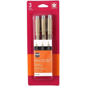Sakura Pigma Micron Blister Card Ink Pen Set 3-Pack for $3 Sakura Pigma Micron Blister Card Ink Pen Set 3-Pack for $3