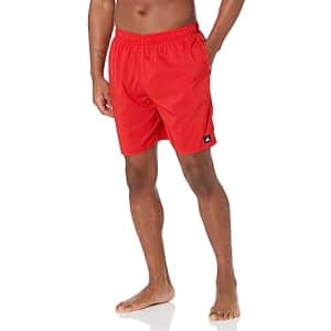 adidas Men's Standard Sold Classics Swim Shorts, Better Scarlet/Black, Large for $37