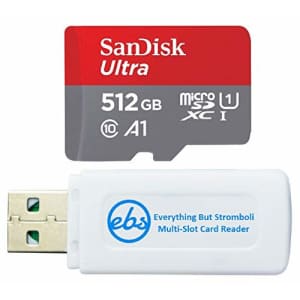 SanDisk Memory Card 512GB Ultra MicroSD Works with LG K50S, LG K30, LG V50 ThinQ, LG K50 Cell Phone for $37
