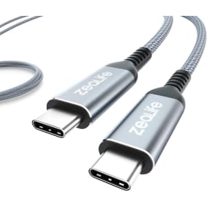 ZeaLife 6.6-Foot USB-C to USB-C Cable for $6 ZeaLife 6.6-Foot USB-C to USB-C Cable for $6