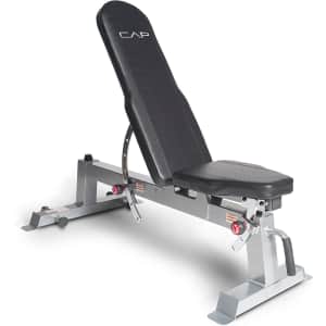 Cap Barbell Deluxe Utility Weight Bench for $114 Cap Barbell Deluxe Utility Weight Bench for $114