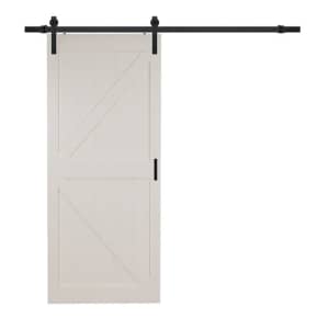 Reliabuilt 36" x 84" Primed K-frameMDF Single Bypass Barn Door for $199