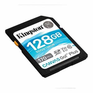 Kingston Canvas Go Plus UHS-I SD Card,128GB for $32