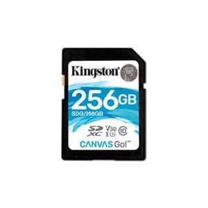 Kingston Digital Canvas Go 256GB SDXC Class 10 SD Memory Card UHS-I 90MB/s R 45MB/s (SDG/256GB) for $47 Kingston Digital Canvas Go 256GB SDXC Class 10 SD Memory Card UHS-I 90MB/s R 45MB/s (SDG/256GB) for $47