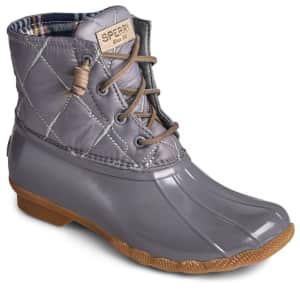 Sperry Women's Saltwater Nylon Quilted Duck Boots for $50 Sperry Women's Saltwater Nylon Quilted Duck Boots for $50