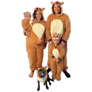 Women's Rudolph Pajama Suit for $16