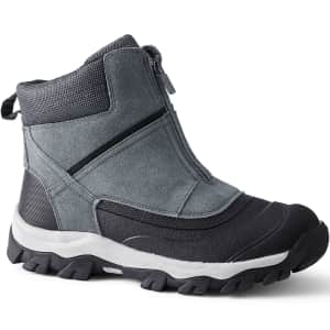 Lands' End Men's Squall Zip Insulated Winter Snow Boots for $54