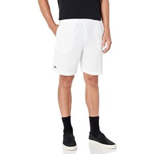 Lacoste Men's Sport Ultra-Light Shorts Core, Blanc/Marine, XX-Large for $44