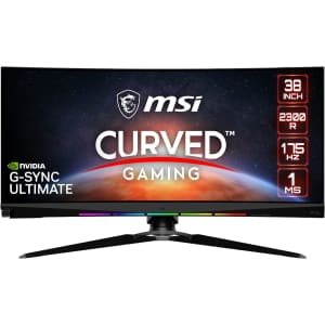 MSI MEG381CQR Plus 38" Ultrawide 1600p Curved 175Hz IPS Monitor for $600