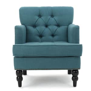 Noble House Malone Tufted Fabric Club Chair for $163