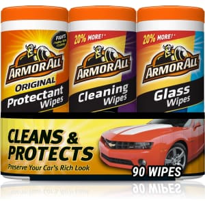 Armor All Wipes 30-Count Tub 3-Pack for $10