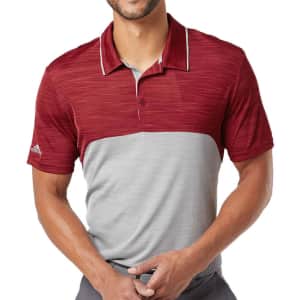 adidas Men's Colorblocked Melange Polo: 2 for $29
