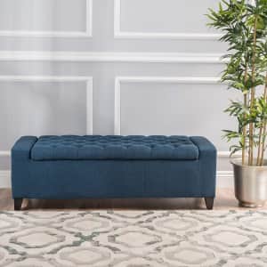 Christopher Knight Home Hikaru Storage Ottoman for $106 Christopher Knight Home Hikaru Storage Ottoman for $106