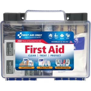 First Aid Only 260-Piece First Aid Kit for $16