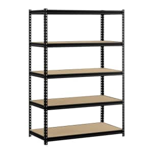 Muscle Rack 5-Shelf Steel Freestanding Shelving Unit for $97 Muscle Rack 5-Shelf Steel Freestanding Shelving Unit for $97