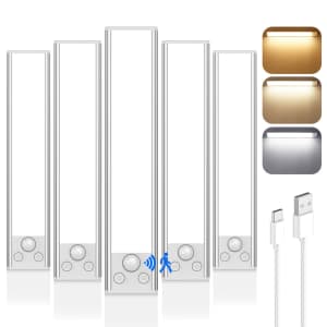 VerRon 8" Under Cabinet LED Light 5-Pack for $26 VerRon 8" Under Cabinet LED Light 5-Pack for $26