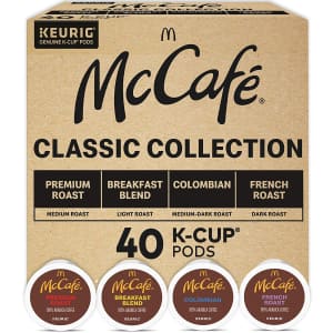 Keurig McCafe Classic Collection 40-Count K-Cup Variety Pack for $28