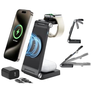 3-in-1 Wireless Charging Station for $10