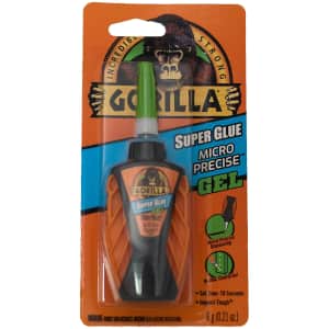 Gorilla Micro Precise Super Glue Gel 6g Bottle for $12