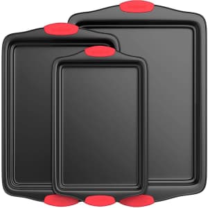 NutriChef Non-Stick Baking Pan 3-Piece Set for $18