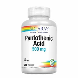 Solaray Pantothenic Acid 500mg | Vitamin B-5 for Coenzyme-A Production & Energy Metabolism | for for $28