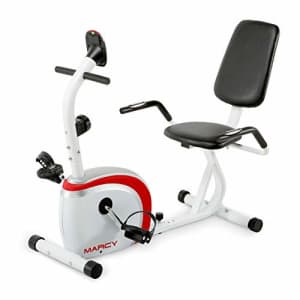 Marcy Recumbent Exercise Bike with Magnetic Resistance and Pulse Sensor NS-908R for $153