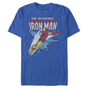 Marvel Men's T-Shirt, Royal, xx-Large for $11