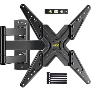 AM Alphamount Full Motion Wall Mount for 26" to 55" TVs for $33