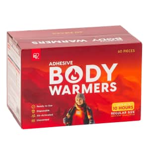 Adhesive Body Warmers 60-Pack for $14