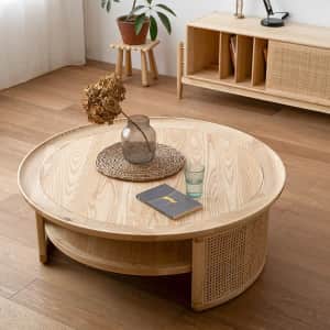 2-Tier Japandi Coffee Table for $357