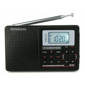 Retekess V115 Portable FM/AM/SW Radio w/ MP3 Player for $17