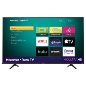 Hisense 65R6E4 65" 4K HDR UHD Roku Smart TV for $378