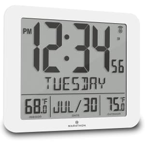 Marathon Slim Atomic Clock for $40
