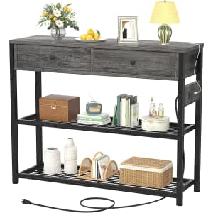 Ecopriso Entryway Table with Outlets & USB for $100