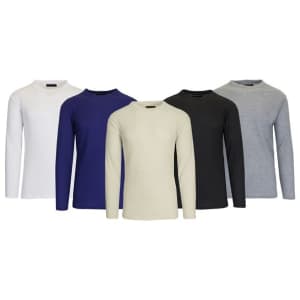 Men's Waffle-Knit Thermal Shirt 6-Pack. That's less than $3 per shirt.