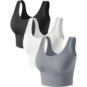 Women's Seamless Ribbed Crop Top 3-Pack from $16