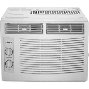 AMANA 5,000 BTU 115V Window-Mounted Air Conditioner with Mechanical Controls, White for $189